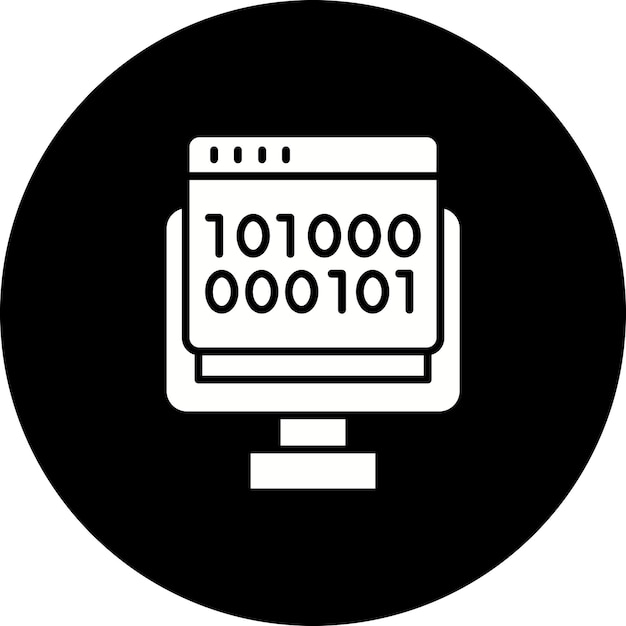 binary code icon