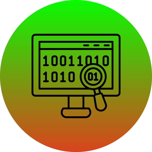 binary code icon