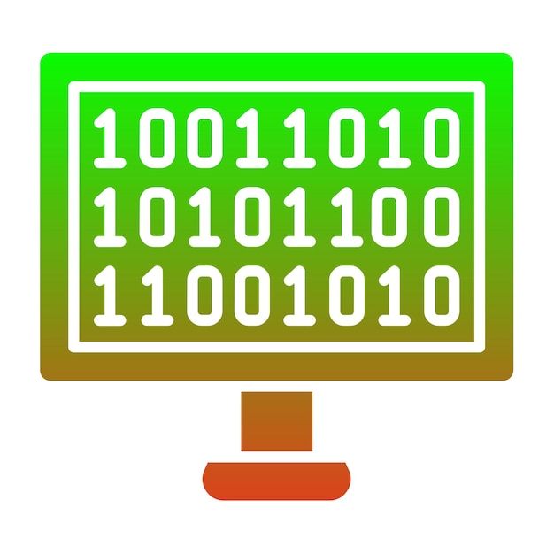 binary code icon
