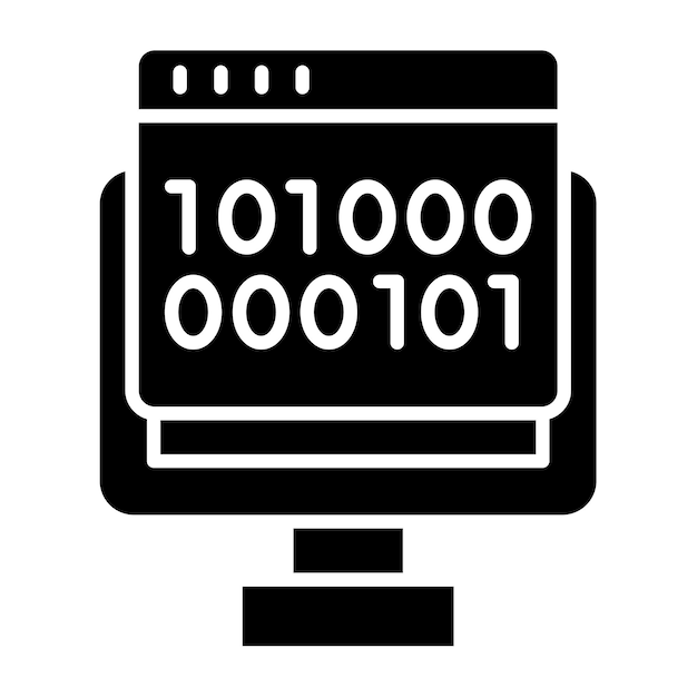 binary code icon