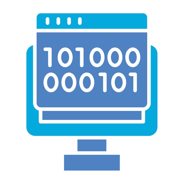 binary code icon
