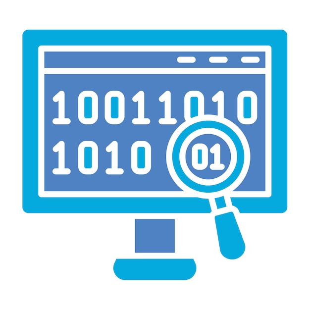 binary code icon