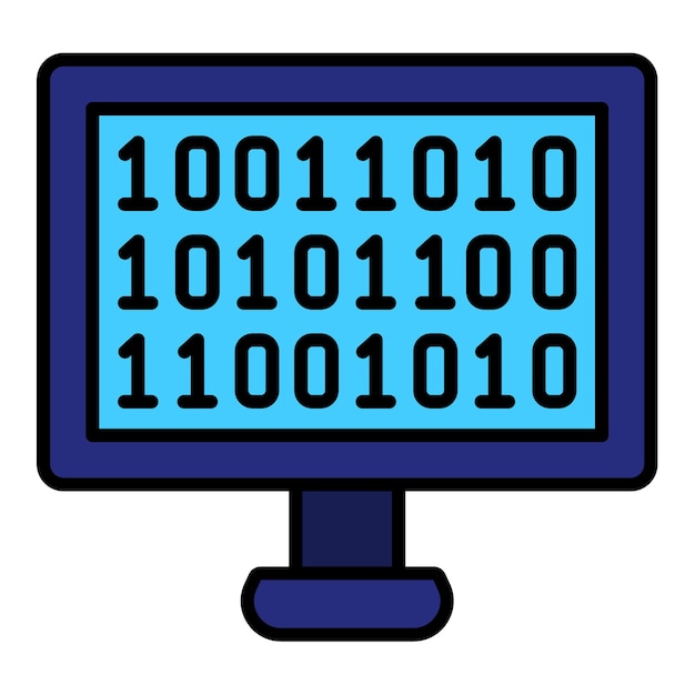 binary code icon