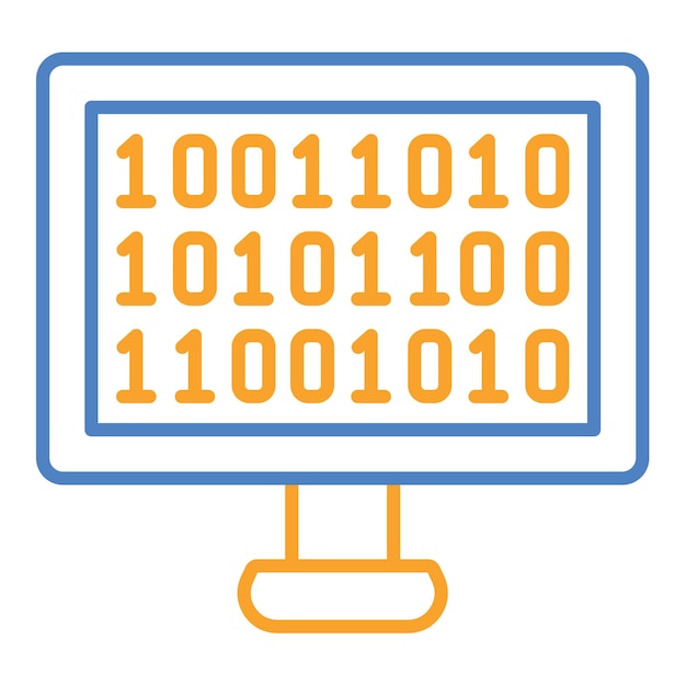 binary code icon