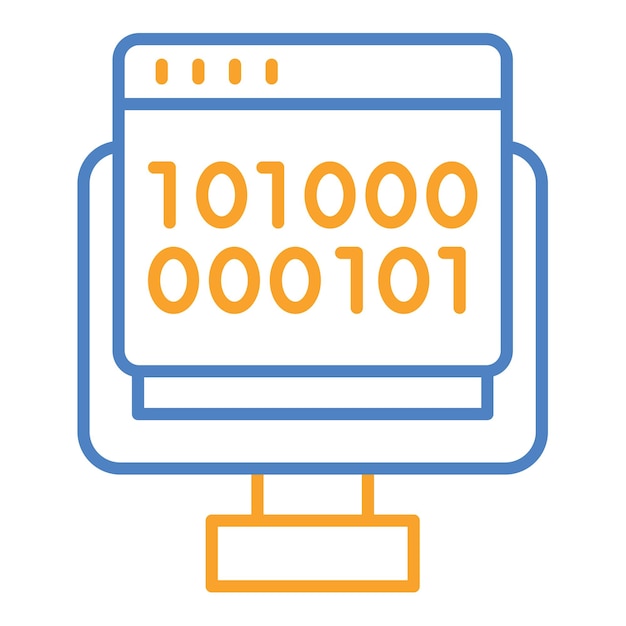 binary code icon