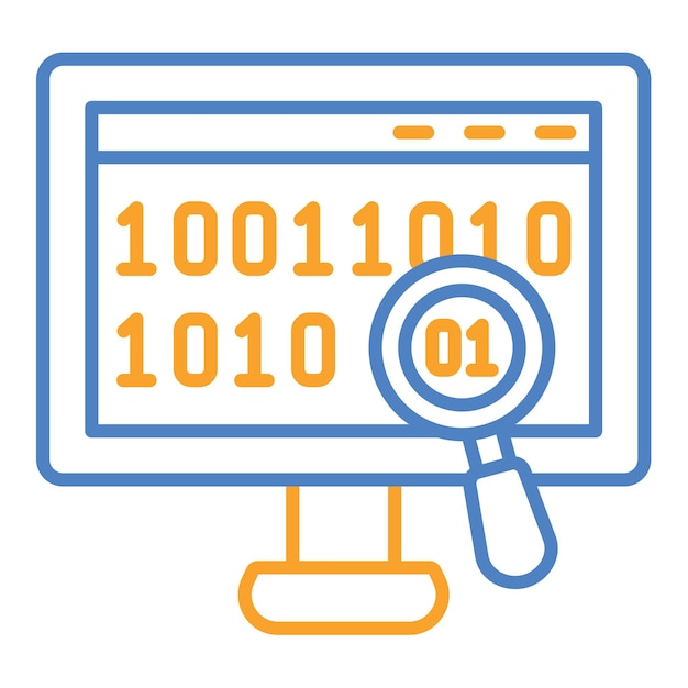 binary code icon