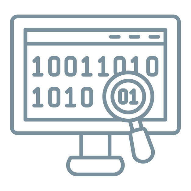 binary code icon