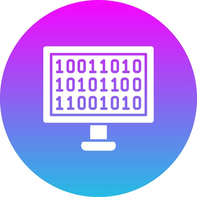 binary code icon