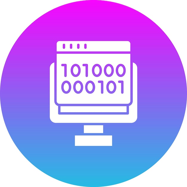 binary code icon