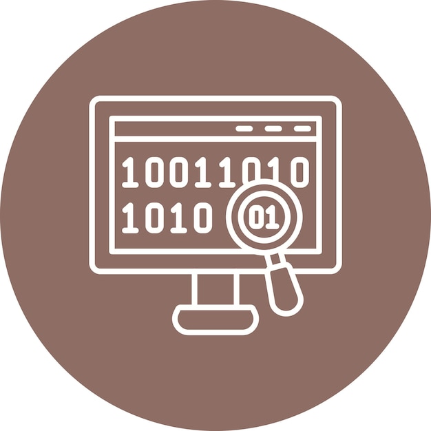 binary code icon