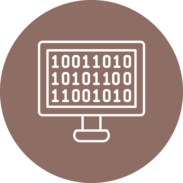 binary code icon