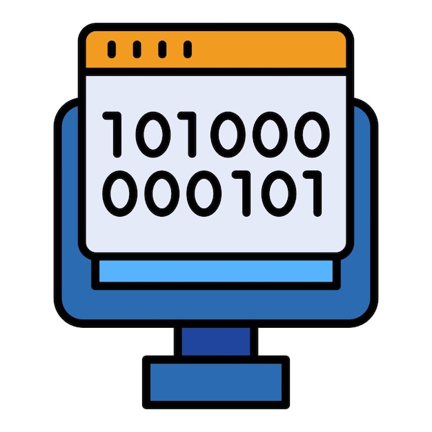 binary code icon