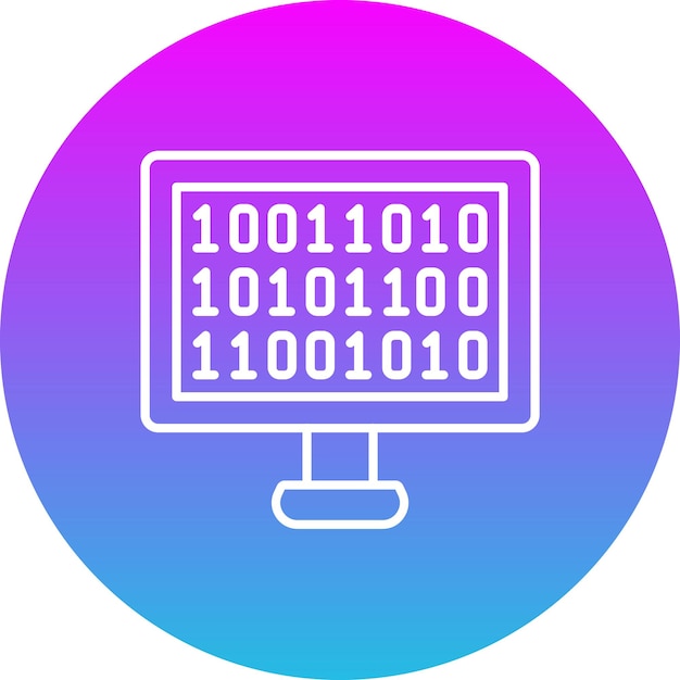 binary code icon