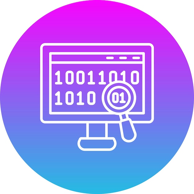 binary code icon