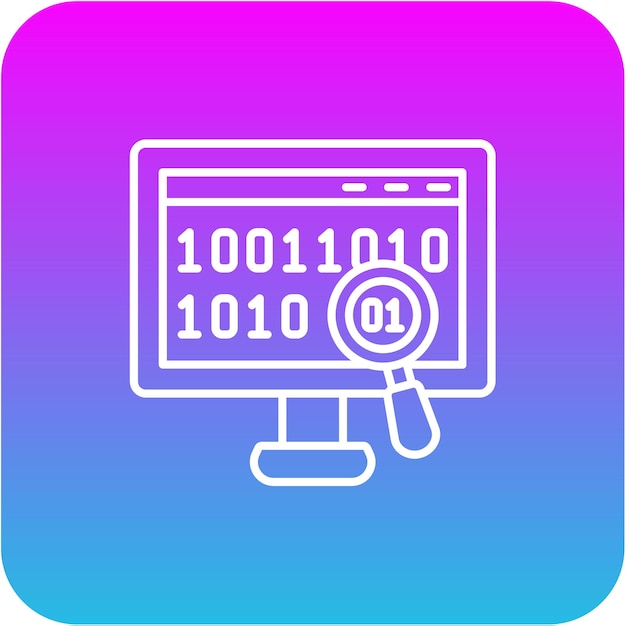 binary code icon