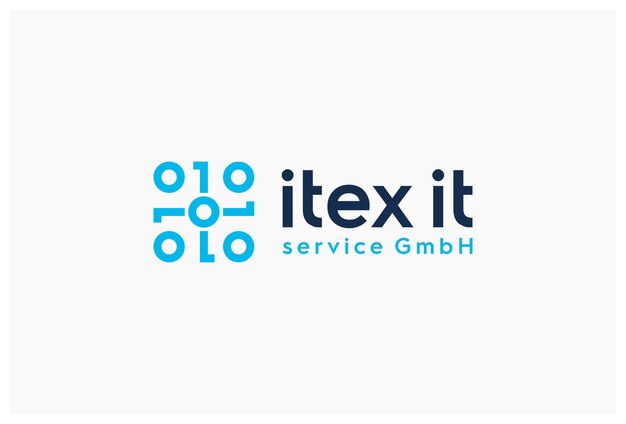 binary code logo design