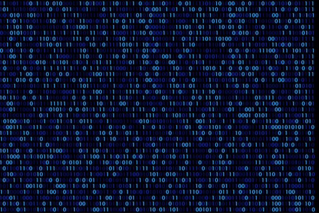 binary code matrix binary words vector background tech data analysis vector background
