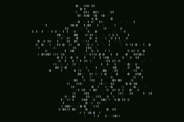 binary code matrix binary words vector background tech data analysis vector background