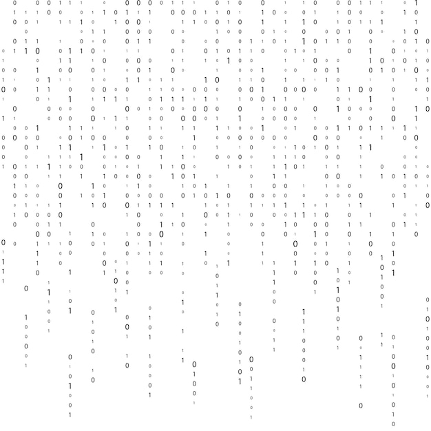 binary code matrix in a virtual space background