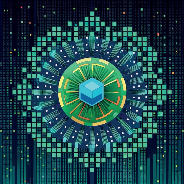 binary code pattern digital technology background abstract matrix programming computer code