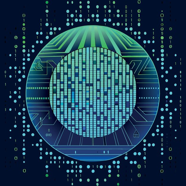 binary code pattern digital technology background abstract matrix programming computer code