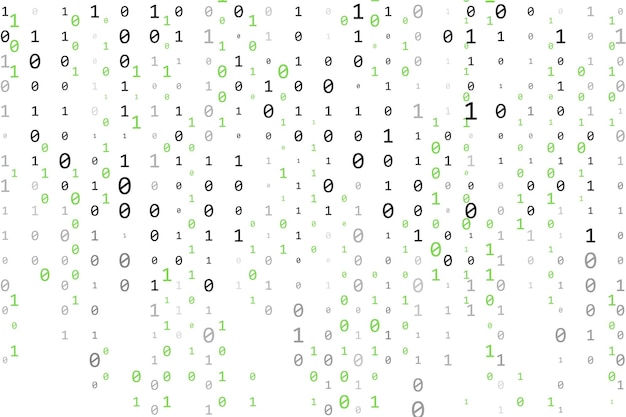 binary code rain a digital data stream