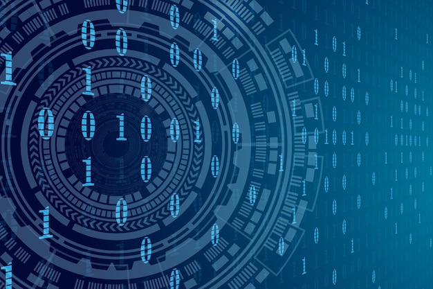 binary code technology background