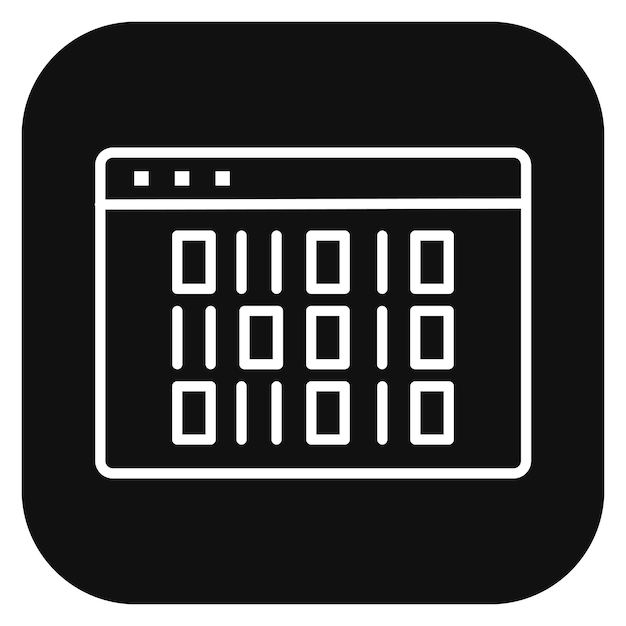 binary code vector illustration
