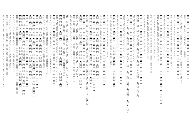 binary code zero one abstract matrix white background with binary computer code