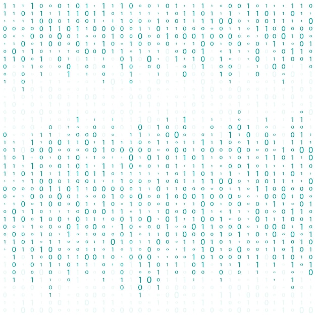 binary code zero one matrix white background abstract matrix background binary computer code