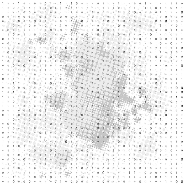 binary code zero one matrix white background abstract matrix background binary computer code