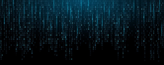 binary data software programming code background random 0 and 1 numbers of program code digital big data technology concept vector illustration