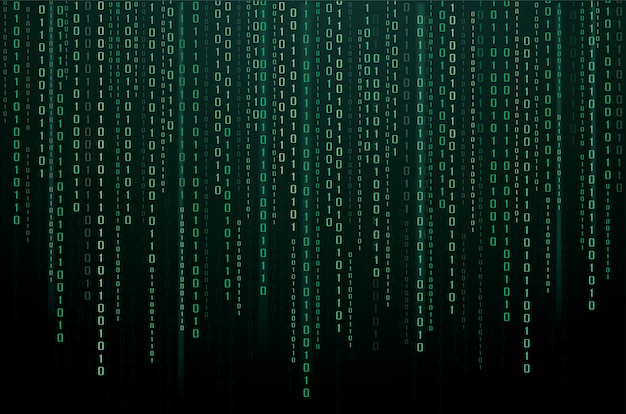 binary data and streaming binary code background