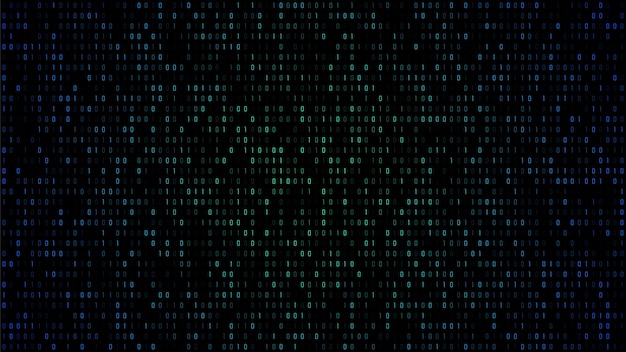 binary matrix code background