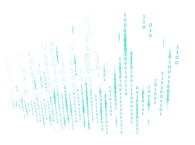 binary programming code vector abstract background
