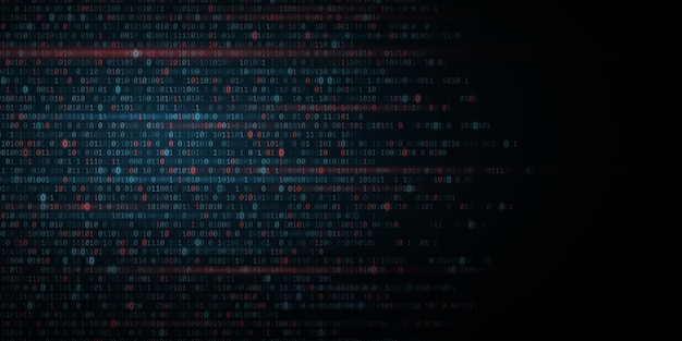binary software code background. digital data technology concept.