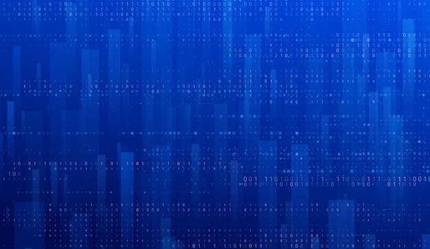 binary software code background visualizing structured matrix processing and cybersecurity