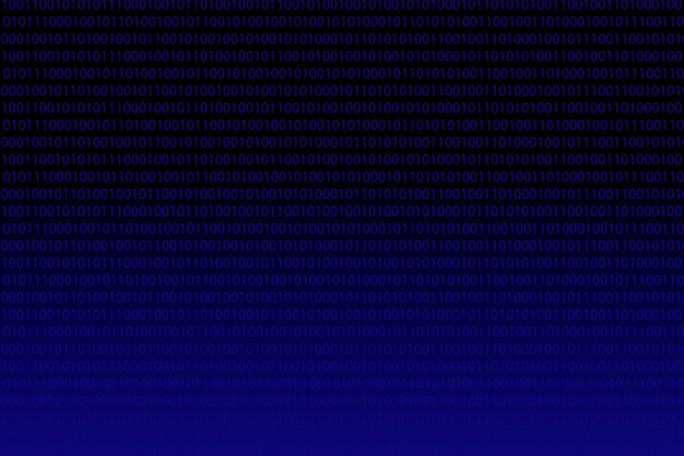 blue gradient binary code background
