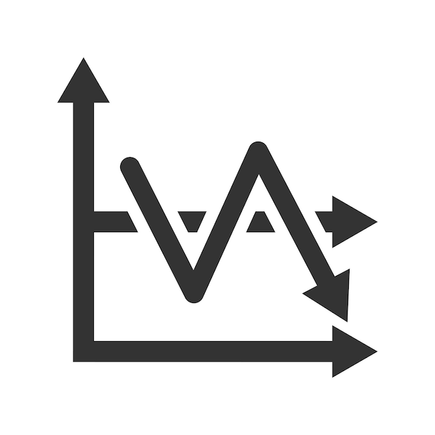 business decrease report icon
