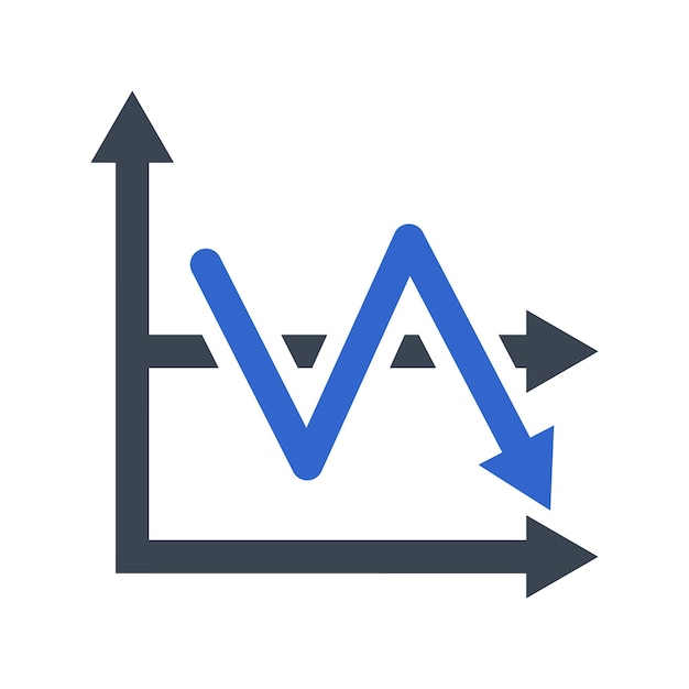 business decrease report icon