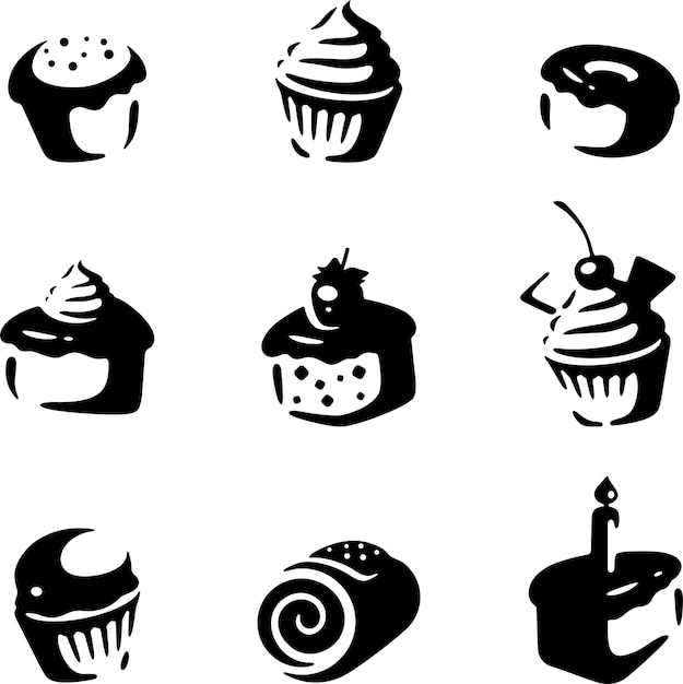 cake set vector