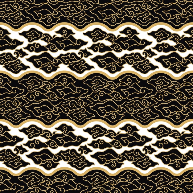cloud batik textile design pattern 059