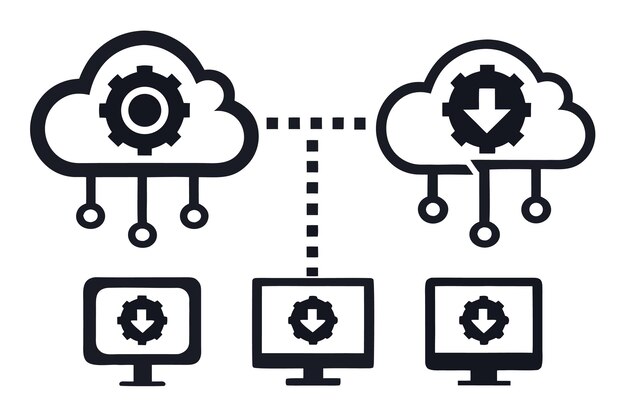cloud computing network and data synchronization