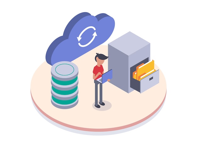 cloud computing programmer migrates data to cloud storage