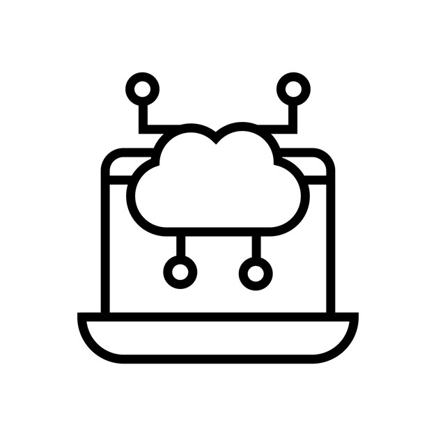 cloud computing vector icon