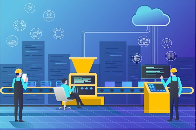 cloud server data processing machine operator