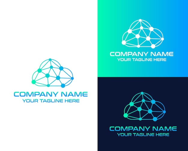 cloudtechnologylogodesignvector