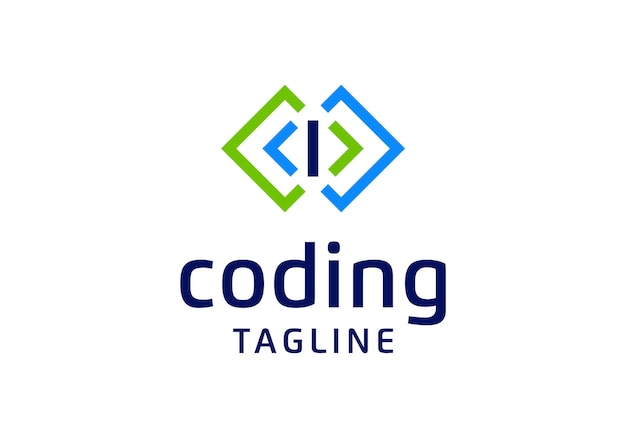 code coding developer logo design