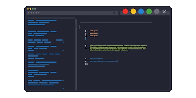 code editor interface