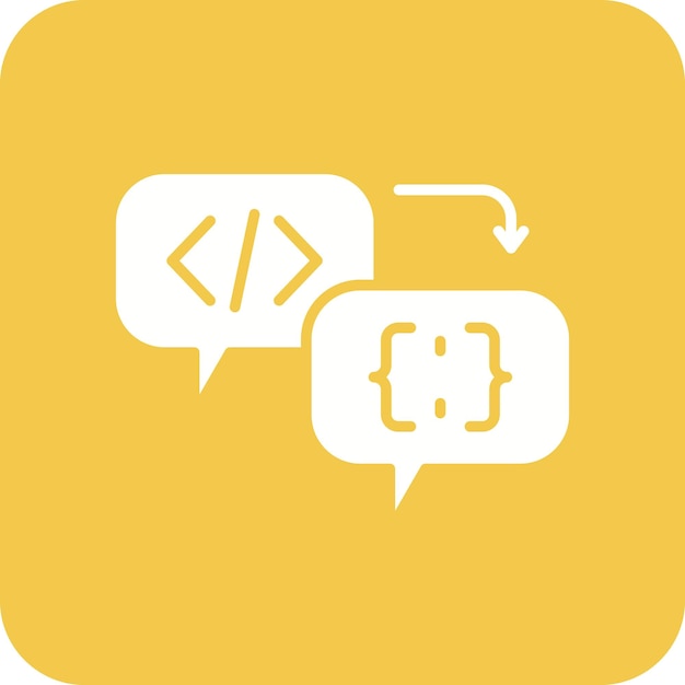 code processor icon vector image can be used for computer programming